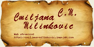Cmiljana Milinković vizit kartica